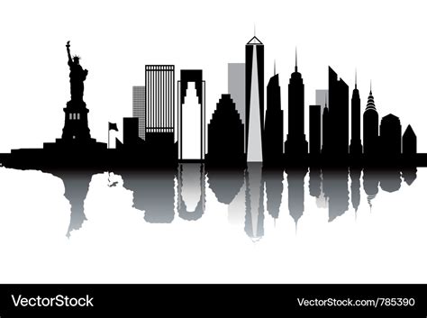 New york skyline Royalty Free Vector Image - VectorStock