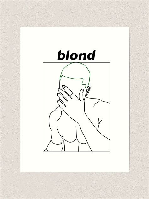 Art & Collectibles Blond Wall Decor Blonded II- Frank Ocean Art Print Frank Ocean Blonde Art ...