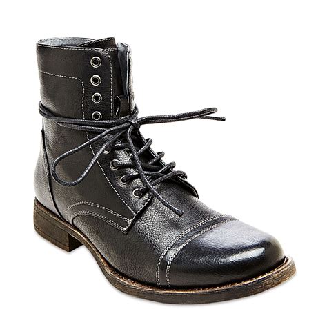 Steve Madden Troopah Lace-up Boot in Black for Men - Lyst