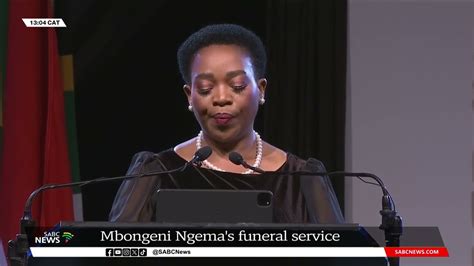 Mbongeni Ngema Funeral I KZN Premier Nomsa Dube-Ncube delivers eulogy ...