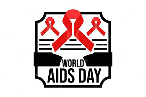 Premium Vector | Logo world aids day 115