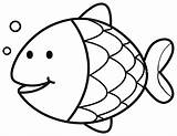 Simple Fish Coloring Pages  Home sketch template