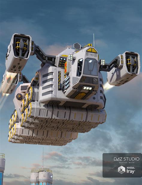 Sci-fi Cargo Ship | Daz 3D