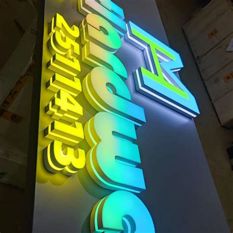 Outdoor 3D LED Signage Custom Store Shop Letter Signs LED Display ...