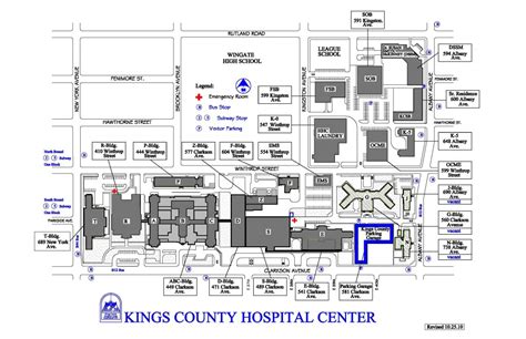 Kings County Hospital Garage Map | Kings County Parking Garage