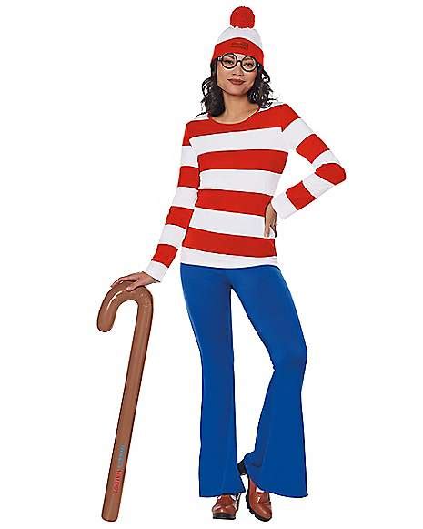 Adult Wenda Costume Kit - Where's Waldo - Spirithalloween.com