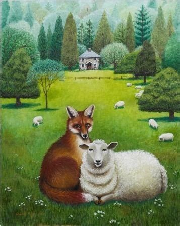 Derold Page | Fox and Sheep (1979) | MutualArt