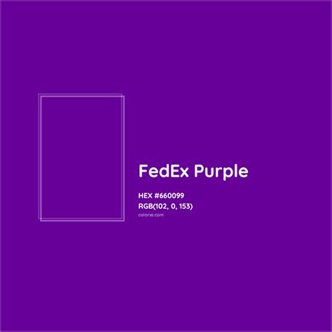 About FedEx Purple Color - Color codes, similar colors and paints - colorxs.com