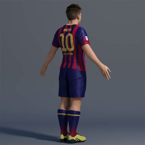 Lionel Messi 3D Model rigged .max .fbx - CGTrader.com