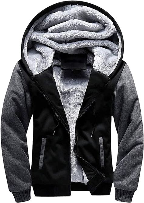 GEEK LIGHTING Hoodies for Men Heavyweight Fleece Sweatshirt - Full Zip ...