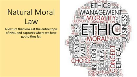 Religious Studies/Philosophy: Natural Moral Law Lecture/Lesson | Teaching Resources