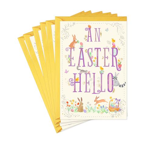 Hallmark Easter Cards Bulk Pack (Easter Bunnies, Chicks and Eggs) - Walmart.com