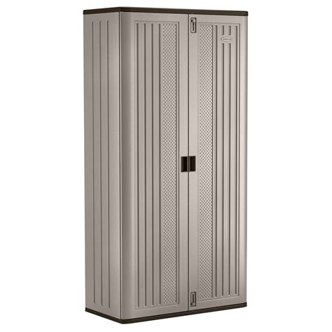 Shop Suncast 40-in W x 80.25-in H x 20.25-in D Plastic Freestanding Garage Cabinet at Lowes.com