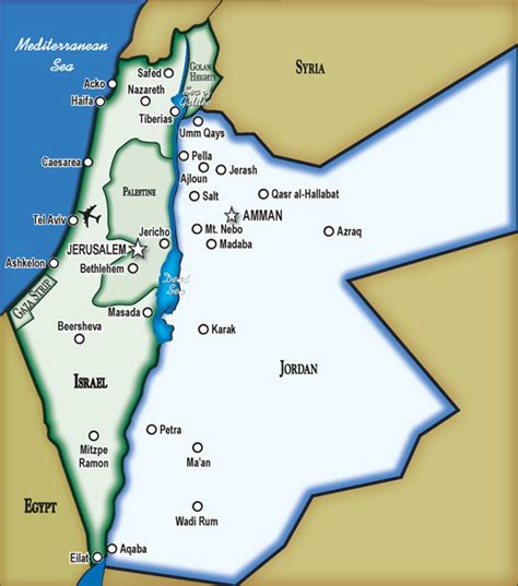 israel-and-jordan-map | The Ya'lla Blog