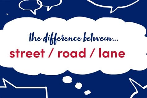 What’s the difference between street, road and lane? - Collins Dictionary Language Blog