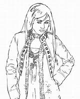 Miley Cyrus Coloring Pages sketch template