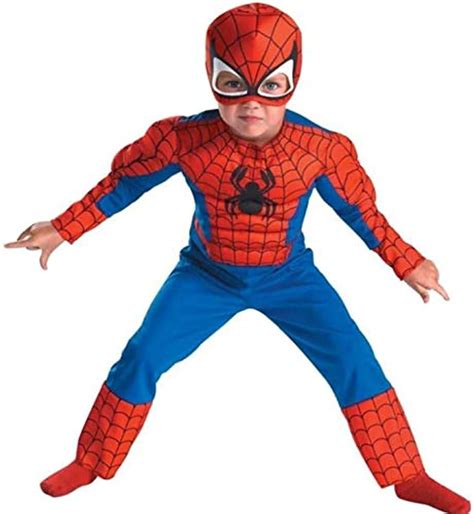 Boy Spiderman Costume Suit Cosplay Onesie For Kids ...