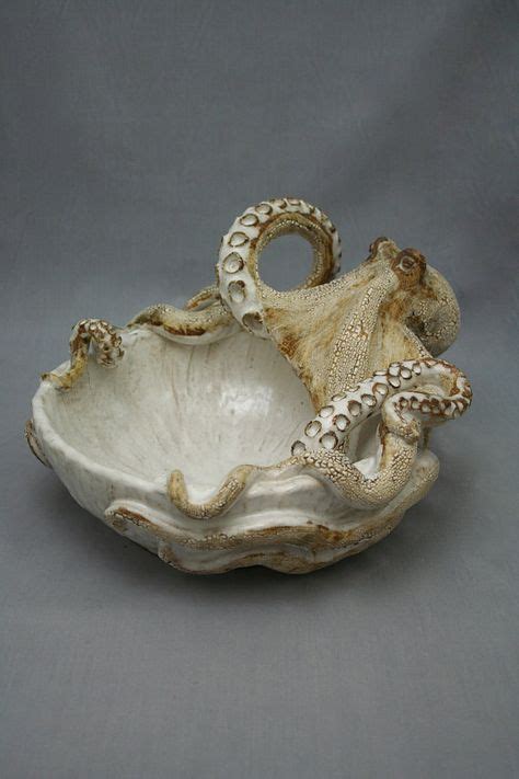 Large Ceramic Octopus Bowl by Shayne Greco Beautiful Mediterranean Pottery - Etsy | Pottery ...