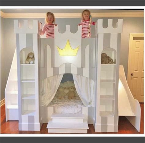 Disney Princess Bunk Bed - Princess Castle Bed, Playhouse bunk bed ...