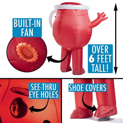 Inflatable Kool-Aid Man Costume: An adult-sized Kool-Aid outfit!