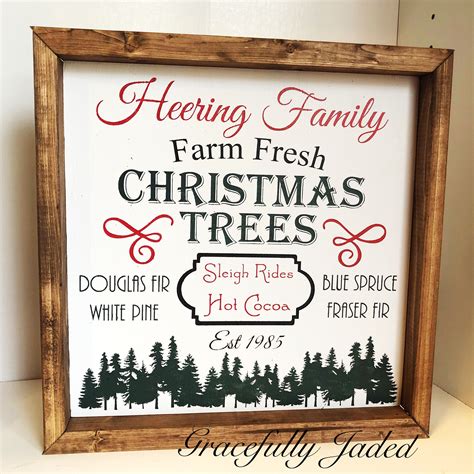 Christmas tree farm sign, family farm sign, Christmas tree sign, family ...