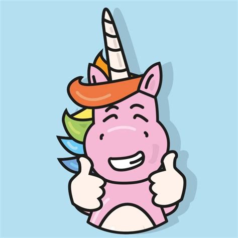 Rainbow Unicorn - 80 HD Keyboard Emojis & Stickers by Yong Lin Foo