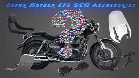 Royal Enfield Super Meteor 650 | Genuine Accessories Installation & Review | OEM | Astral Black ...