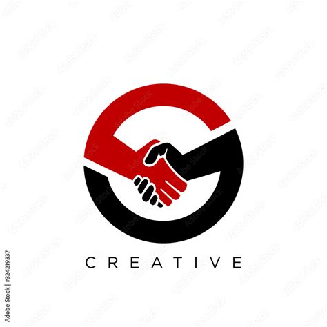 s handshake logo design vector icon Stock Vector | Adobe Stock