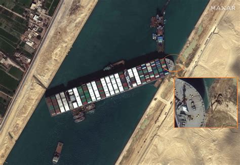 Suez Canal Block: New satellite images show growing traffic at canal ...