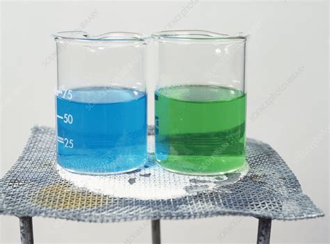 Two copper oxide reactions - Stock Image - A500/0465 - Science Photo Library