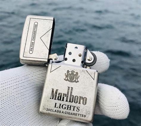 Zippo Lighter Marlboro Lıghts Silver Collection Lighter | Etsy