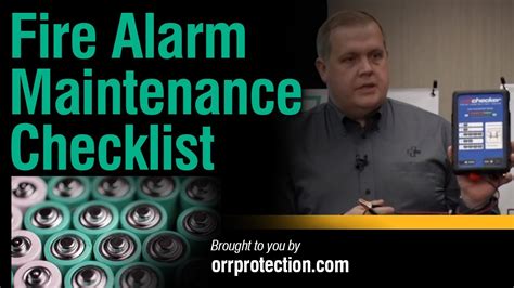 Fire Alarm Maintenance Checklist - YouTube