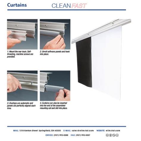 CleanFast Cleanroom Curtains | Elimstat.com