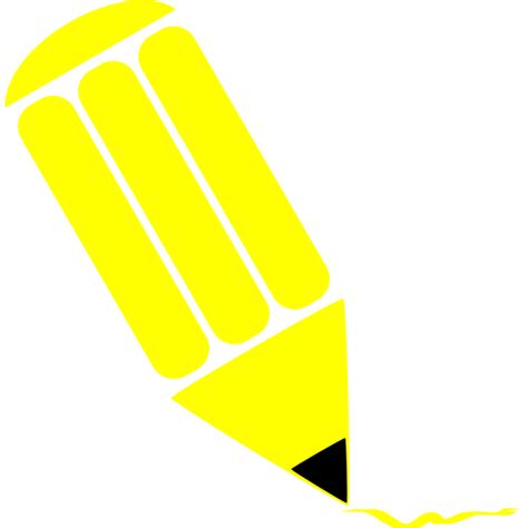 Yellow pencil clip art | Free SVG