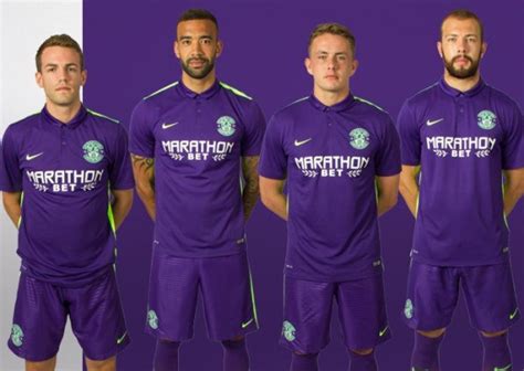 Purple Hibs Shirt 2015-2016- Nike Hibernian FC Away Kit 2015/16 ...