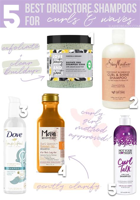 5 Best Drugstore Shampoos for Curly & Wavy Hair | Slashed Beauty | Drugstore shampoo, Wavy curly ...