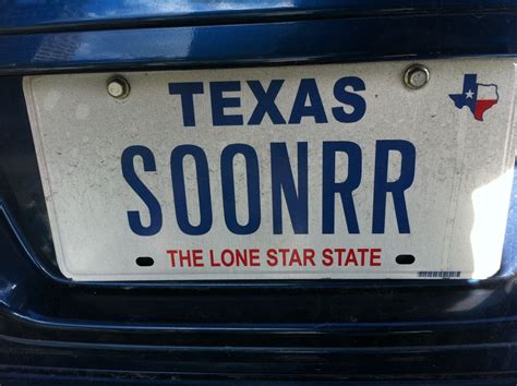 Oklahoma Sooners License Plates Okie Girl, Vanity License Plates, Boomer Sooner, Vanity Plate ...