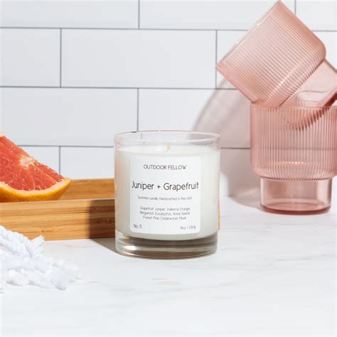 Juniper and Grapefruit Scented Candle | Outdoor Fellow