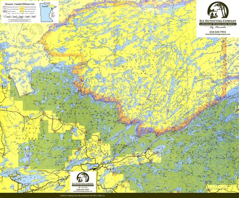 Boundary Waters Canoe Area Map | BWCA Route Planning Map