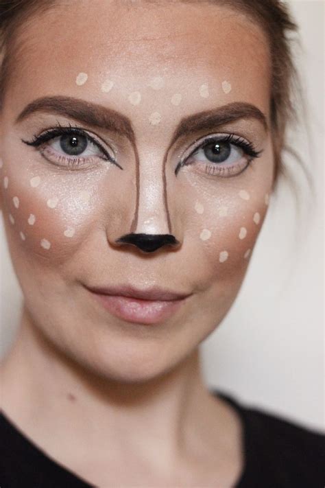 EASY HALLOWEEN DEER MAKEUP | Deer halloween makeup, Halloween makeup tutorial easy, Deer makeup