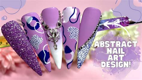 EASY ABSTRACT NAIL ART DESIGN USING A STAMPING PLATE| BEGGINER FRIENDLY NAIL TUTORIAL - YouTube