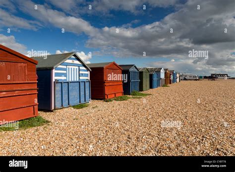 Hayling island beach huts hi-res stock photography and images - Alamy