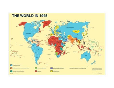 Map - The World in 1945 | Island | British Empire