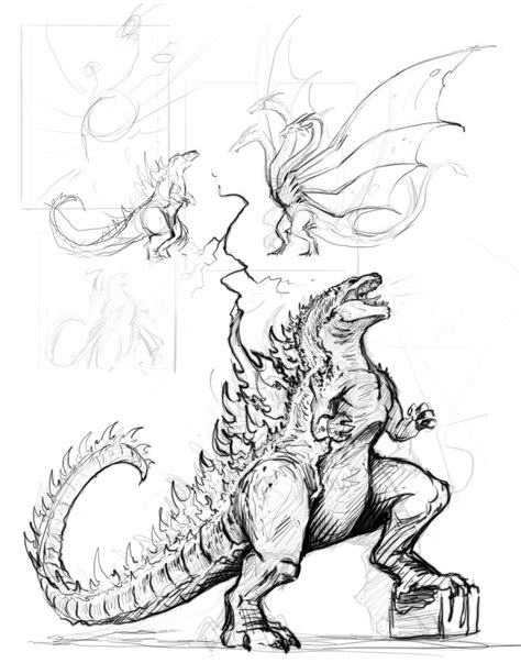 Godzilla Sketch by brianboyster on DeviantArt