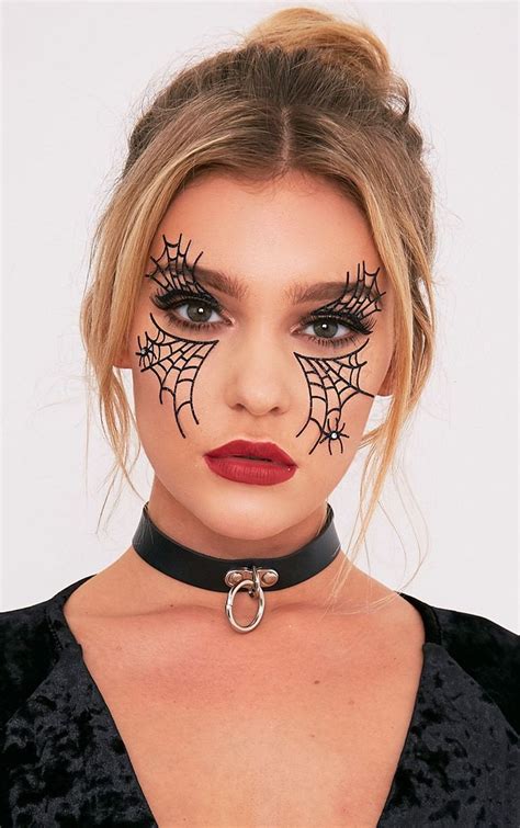 Spider Web Face Stickers | Maquillage halloween, Maquillage halloween ...