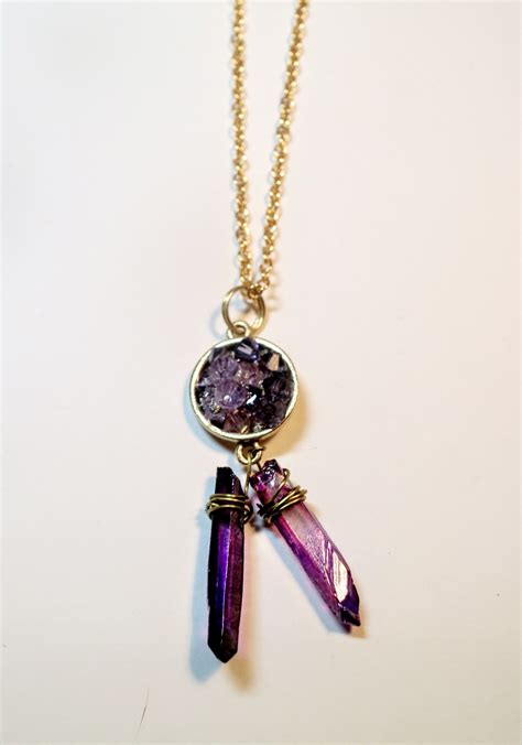 Faux Amethyst Necklace · How To Bead A Crystal Necklace · Jewelry on Cut Out + Keep