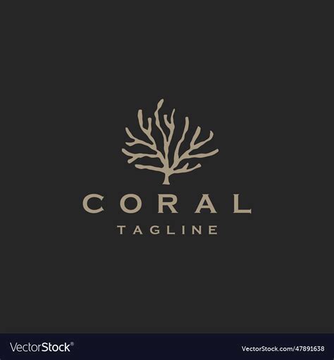 Coral logo Royalty Free Vector Image - VectorStock