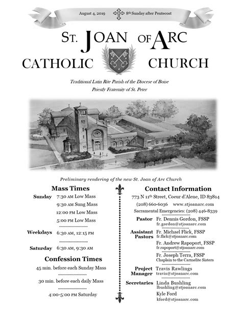 Bulletin 2019_08_04 1 – St. Joan of Arc Catholic Church