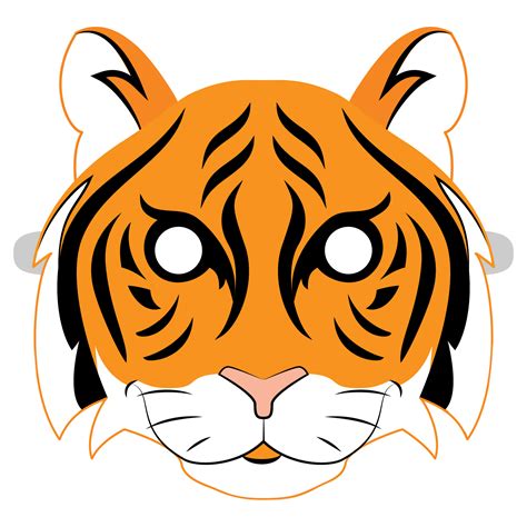 Tiger Mask Template | Free Printable Papercraft Templates