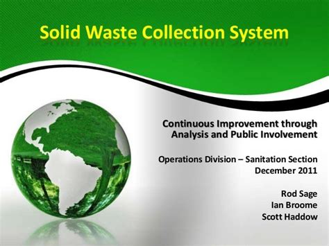 Solid Waste Collection System - proposed changes (December 2011 counc…